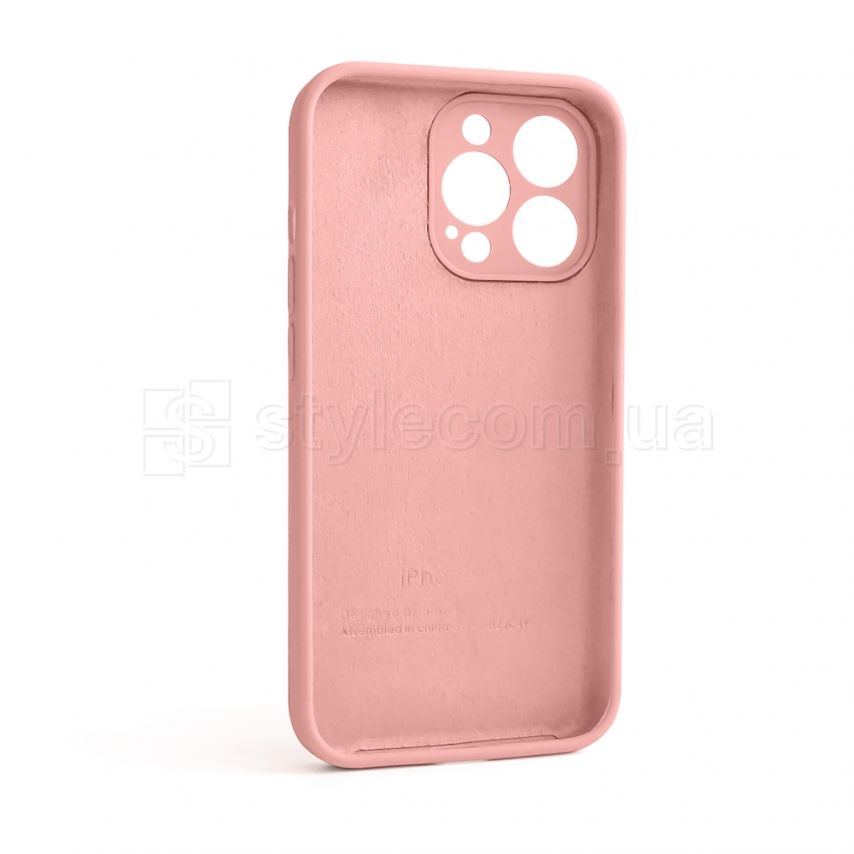 Чохол Full Silicone Case для Apple iPhone 13 Pro light pink (12) закрита камера