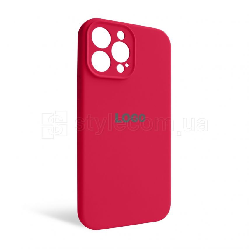 Чехол Full Silicone Case для Apple iPhone 13 Pro Max rose red (37) закрытая камера