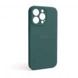 Чохол Full Silicone Case для Apple iPhone 13 Pro pine green (55) закрита камера