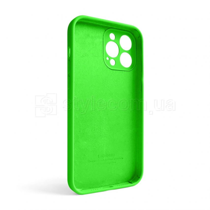 Чехол Full Silicone Case для Apple iPhone 13 Pro Max shiny green (40) закрытая камера