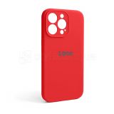 Чехол Full Silicone Case для Apple iPhone 13 Pro red (14) закрытая камера