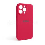 Чехол Full Silicone Case для Apple iPhone 13 Pro rose red (37) закрытая камера