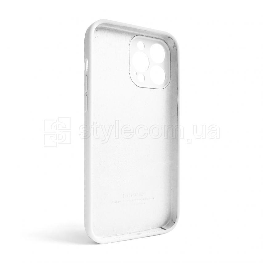 Чехол Full Silicone Case для Apple iPhone 13 Pro Max white (09) закрытая камера