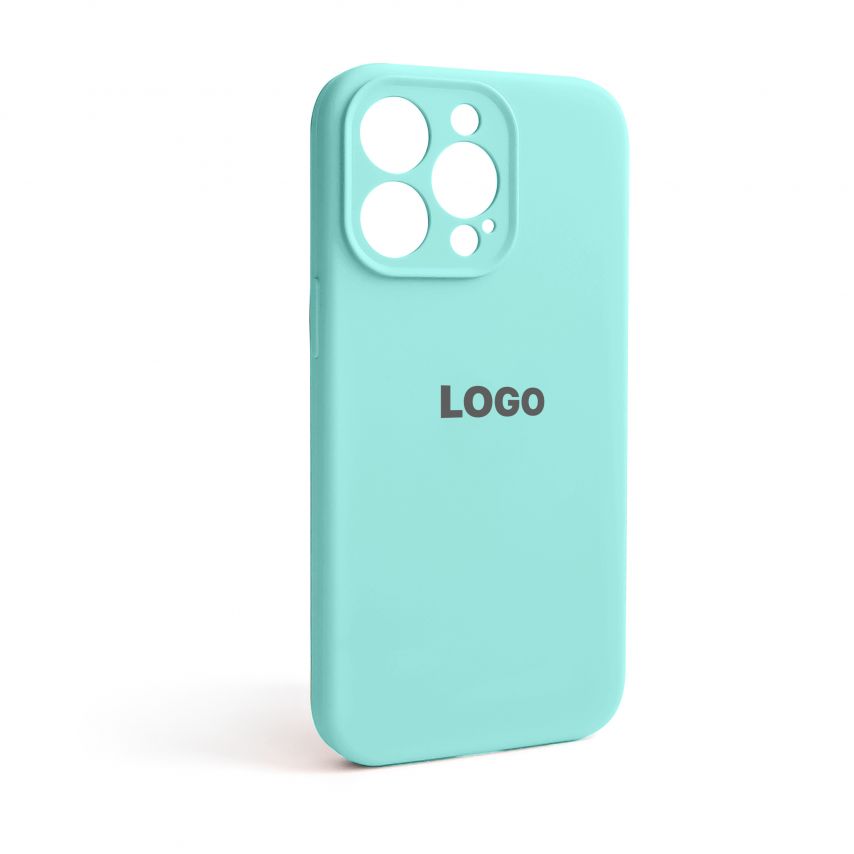Чехол Full Silicone Case для Apple iPhone 13 Pro sea blue (21) закрытая камера