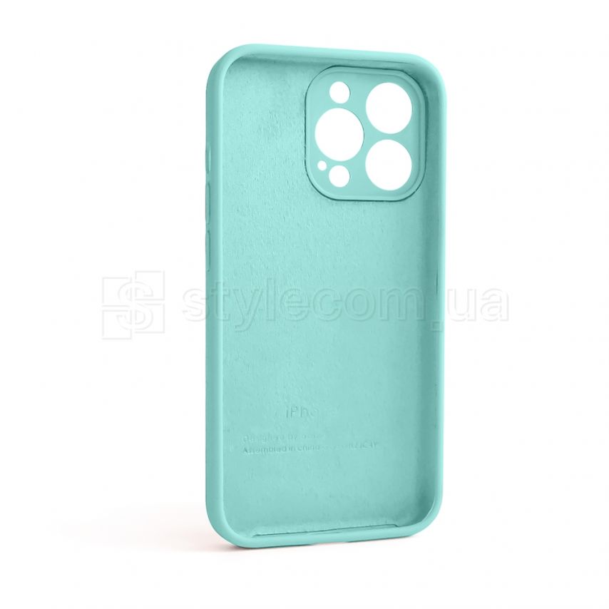 Чехол Full Silicone Case для Apple iPhone 13 Pro sea blue (21) закрытая камера