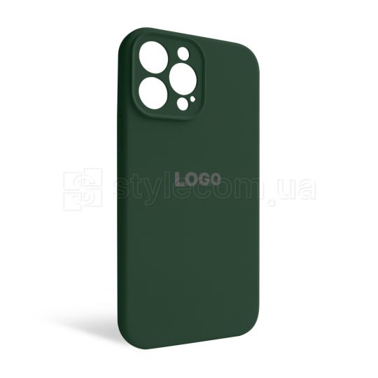Чехол Full Silicone Case для Apple iPhone 13 Pro Max atrovirens green (54) закрытая камера