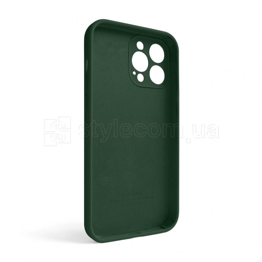 Чехол Full Silicone Case для Apple iPhone 13 Pro Max atrovirens green (54) закрытая камера