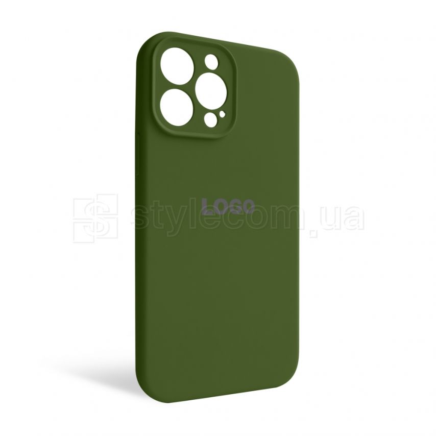 Чехол Full Silicone Case для Apple iPhone 13 Pro Max army green (45) закрытая камера