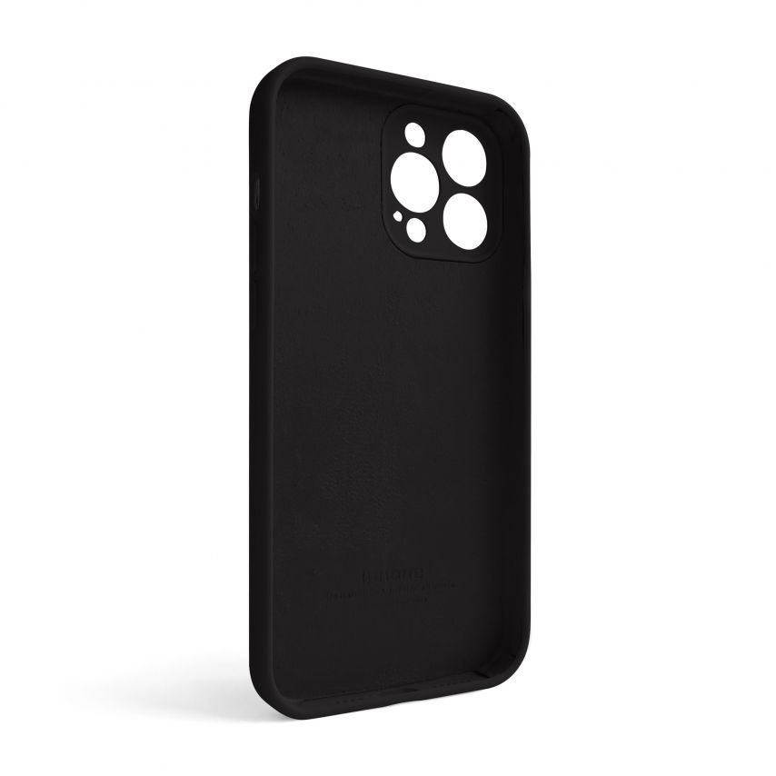 Чехол Full Silicone Case для Apple iPhone 13 Pro Max black (18) закрытая камера