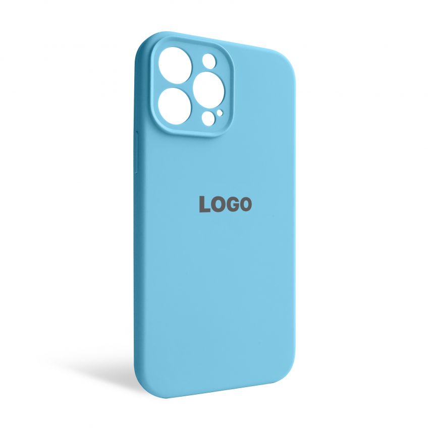 Чехол Full Silicone Case для Apple iPhone 13 Pro Max cornflower (53) закрытая камера