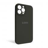 Чехол Full Silicone Case для Apple iPhone 13 Pro Max dark olive (35) закрытая камера