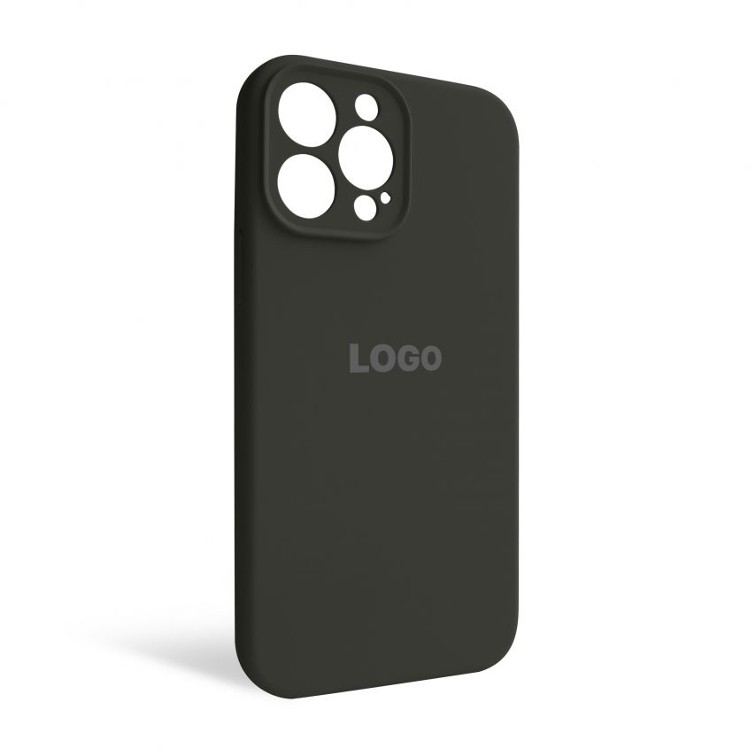 Чехол Full Silicone Case для Apple iPhone 13 Pro Max dark olive (35) закрытая камера