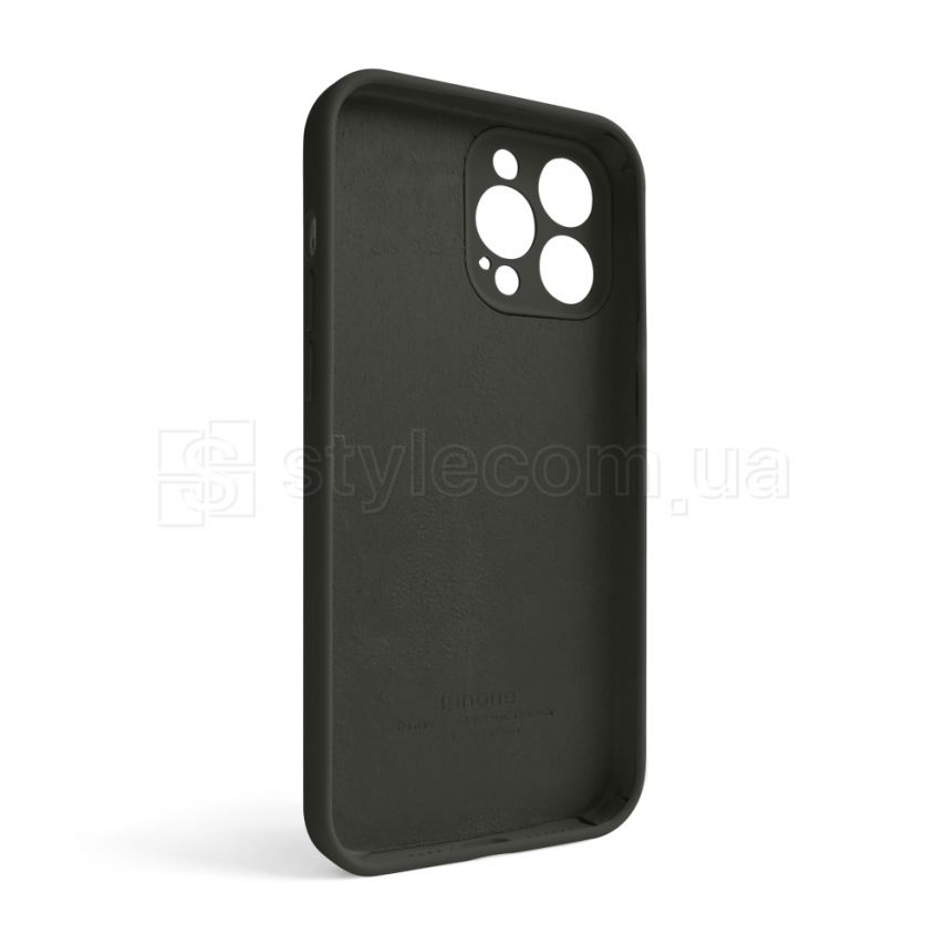 Чехол Full Silicone Case для Apple iPhone 13 Pro Max dark olive (35) закрытая камера