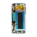 Дисплей (LCD) для Samsung Galaxy S7 Edge/G935 (2016) с тачскрином и рамкой silver Service Original (PN:GH97-18533B) - купить за 8 320.00 грн в Киеве, Украине