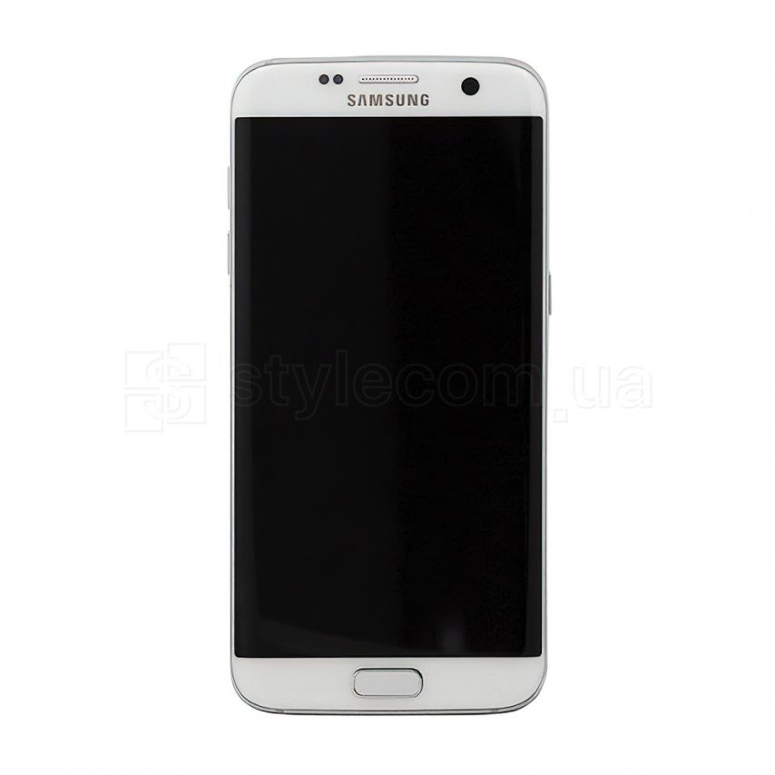 Дисплей (LCD) для Samsung Galaxy S7 Edge/G935 (2016) с тачскрином и рамкой silver Service Original (PN:GH97-18533B)