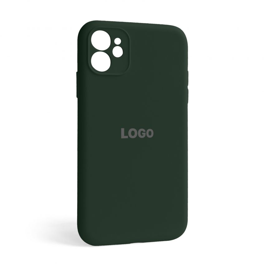 Чохол Full Silicone Case для Apple iPhone 12 atrovirens green (54) закрита камера