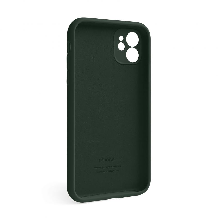 Чохол Full Silicone Case для Apple iPhone 12 atrovirens green (54) закрита камера