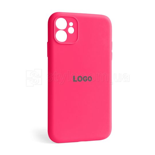 Чехол Full Silicone Case для Apple iPhone 11 shiny pink (38) закрытая камера