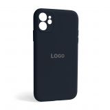 Чохол Full Silicone Case для Apple iPhone 11 dark blue (08) закрита камера