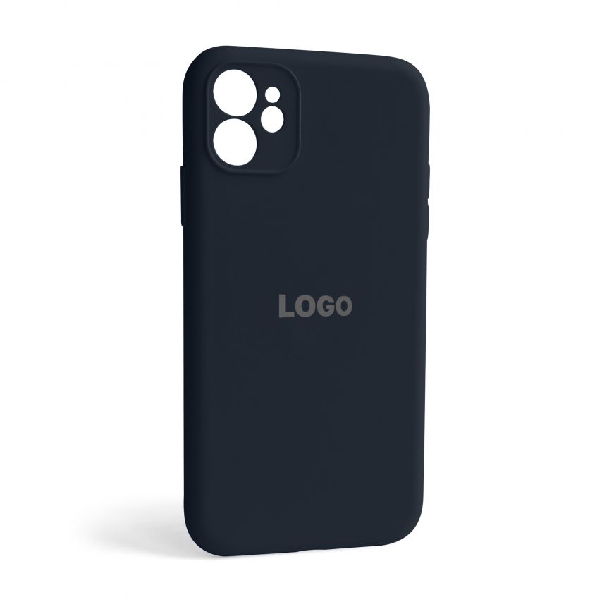 Чохол Full Silicone Case для Apple iPhone 11 dark blue (08) закрита камера