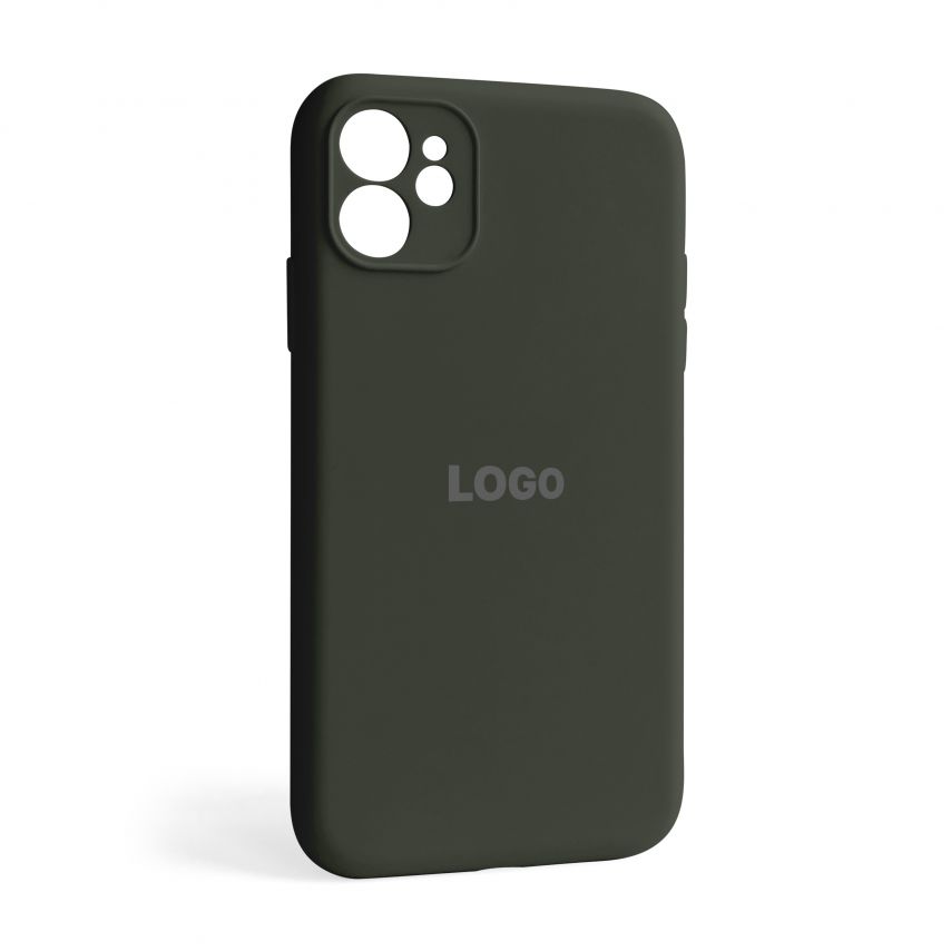 Чохол Full Silicone Case для Apple iPhone 11 dark olive (35) закрита камера