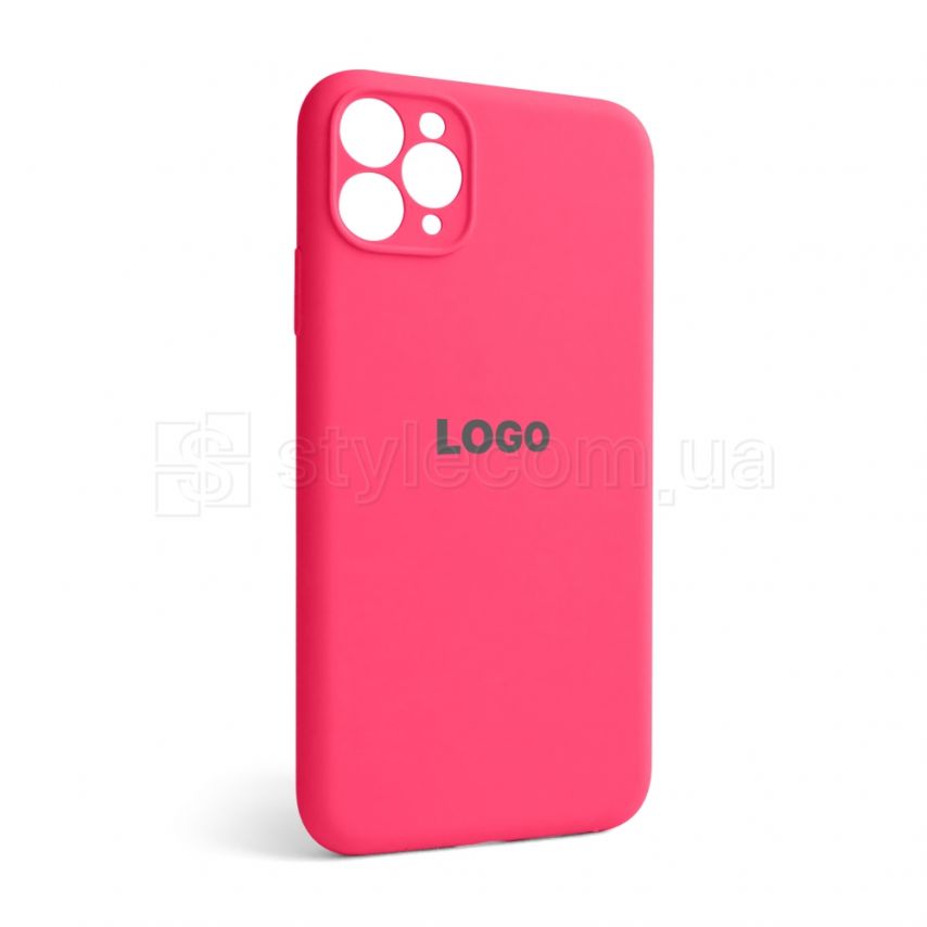 Чехол Full Silicone Case для Apple iPhone 11 Pro Max shiny pink (38) закрытая камера