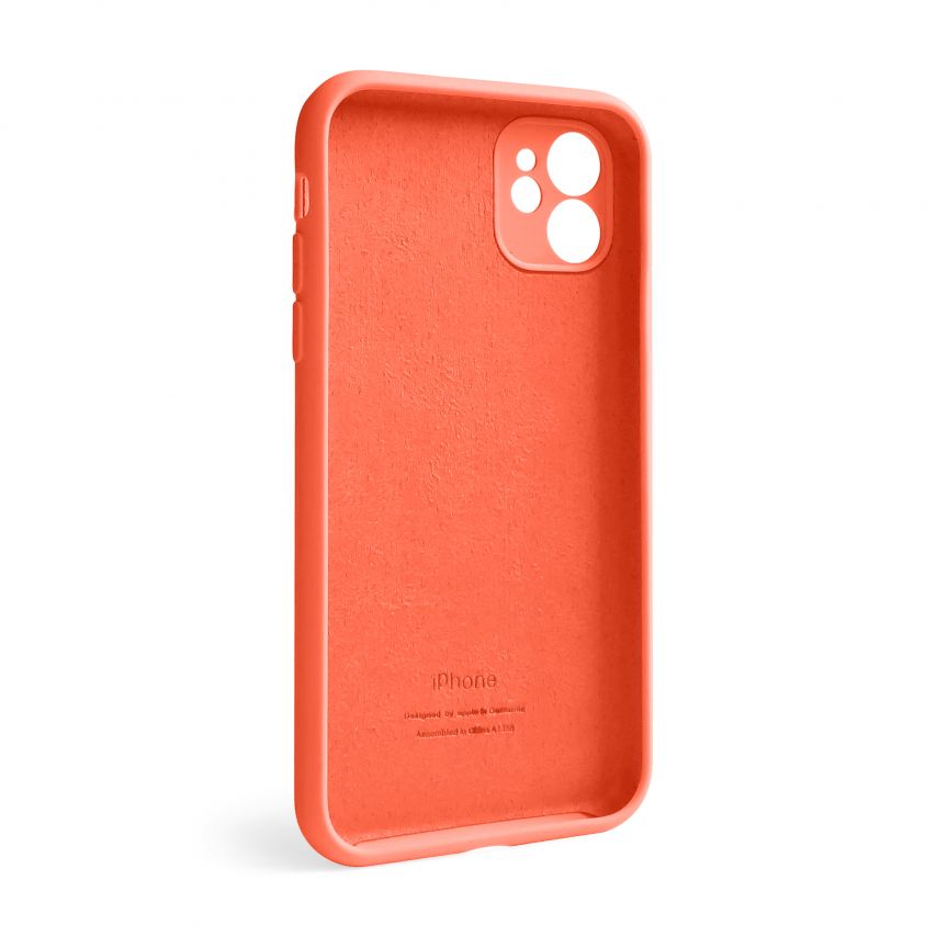 Чохол Full Silicone Case для Apple iPhone 12 apricot (02) закрита камера