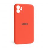 Чехол Full Silicone Case для Apple iPhone 12 orange (13) закрытая камера