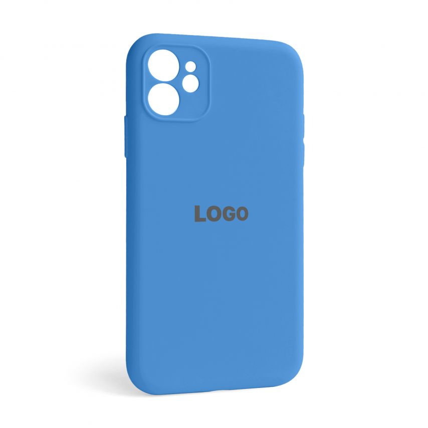 Чохол Full Silicone Case для Apple iPhone 12 royal blue (03) закрита камера