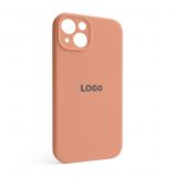 Чохол Full Silicone Case для Apple iPhone 13 peach (27) закрита камера