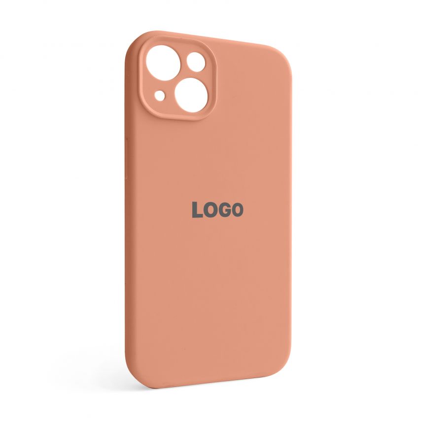 Чохол Full Silicone Case для Apple iPhone 13 peach (27) закрита камера
