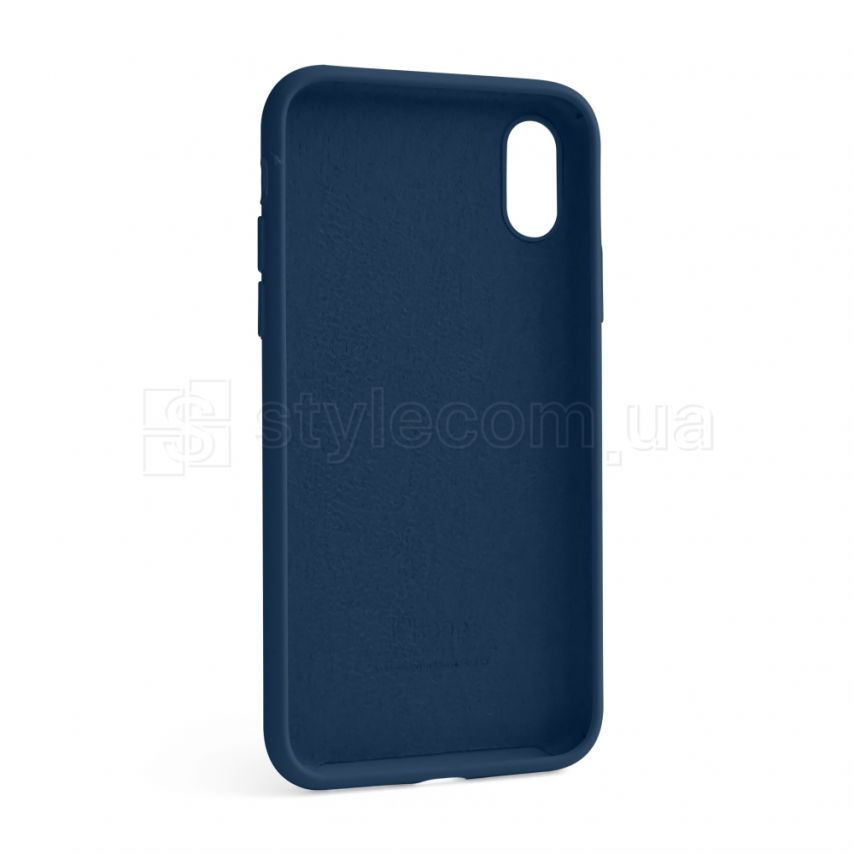 Чехол Full Silicone Case для Apple iPhone X, Xs blue cobalt (36)