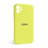 Чохол Full Silicone Case для Apple iPhone 12 flash lime (41) закрита камера