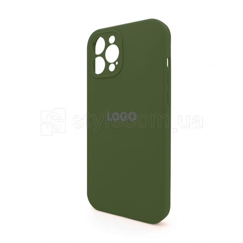 Чохол Full Silicone Case для Apple iPhone 12 Pro Max army green (45) закрита камера