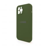 Чохол Full Silicone Case для Apple iPhone 12 Pro Max army green (45) закрита камера