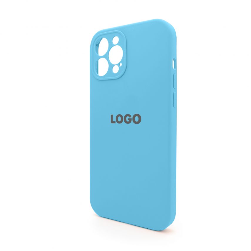 Чохол Full Silicone Case для Apple iPhone 12 Pro Max cornflower (53) закрита камера