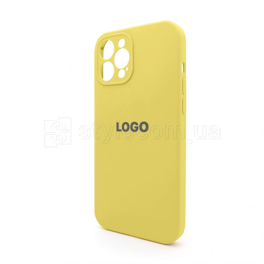 Чехол Full Silicone Case для Apple iPhone 12 Pro Max yellow (04) закрытая камера