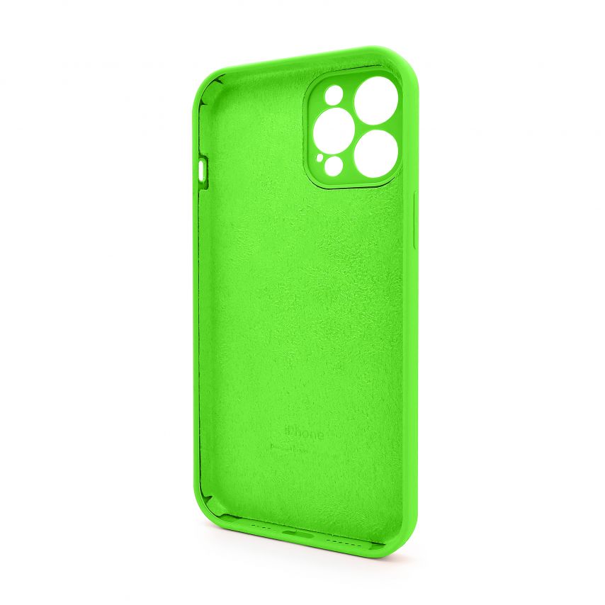 Чохол Full Silicone Case для Apple iPhone 12 Pro Max shiny green (40) закрита камера