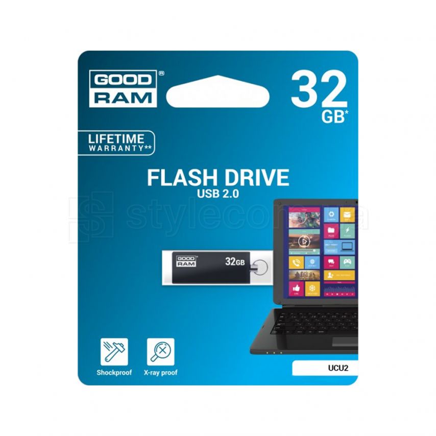 Флеш-пам'ять USB GOODRAM (Cube) UCU2 32GB black (UCU2-0320K0R11)