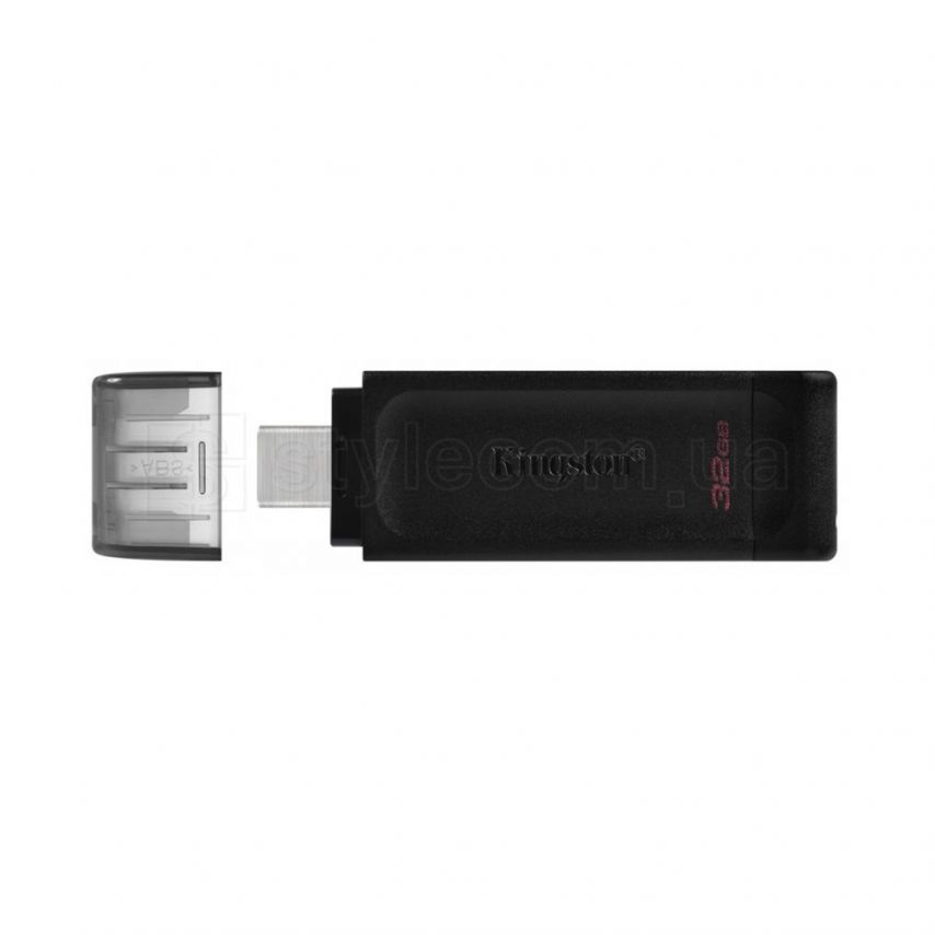 Флеш-память USB3.2 Kingston DataTraveler 70 32GB Type-C Black (DT70/32GB)