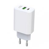 Сетевое зарядное устройство (адаптер) XO L85A PD_20W / QC3.0_3A white