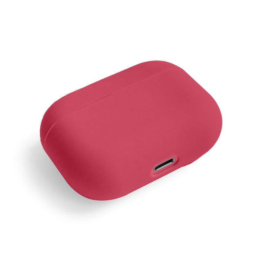 Чехол для AirPods Pro Slim dark red (crimson) / темно-красный (малиновый) (9)