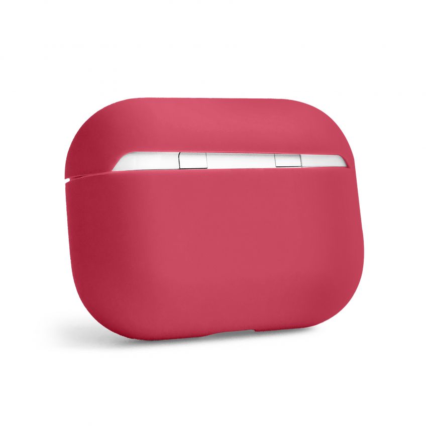 Чехол для AirPods Pro Slim dark red (crimson) / темно-красный (малиновый) (9)