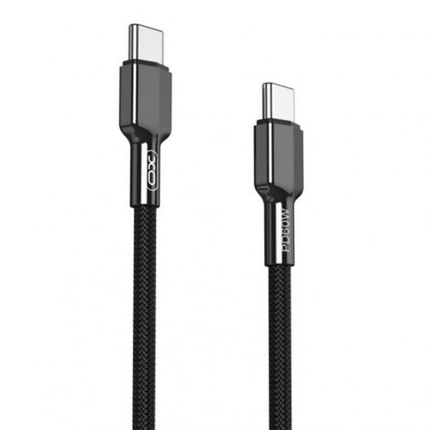 Кабель USB XO NB-Q183B Type-C to Type-C PD 60W Fast Charge 3A black