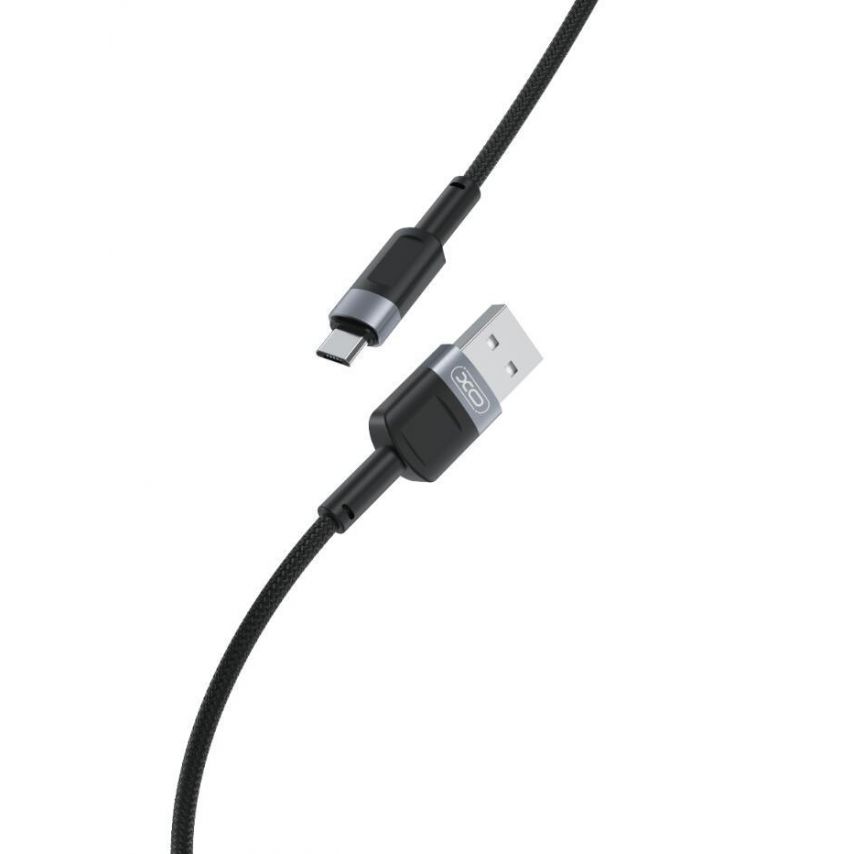 Кабель USB XO NB198 Micro Quick Charge 2.4A black