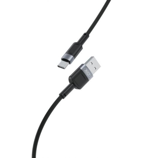 Кабель USB XO NB198 Type-C 2.4A Quick Charge 1м black - купить за {{product_price}} грн в Киеве, Украине