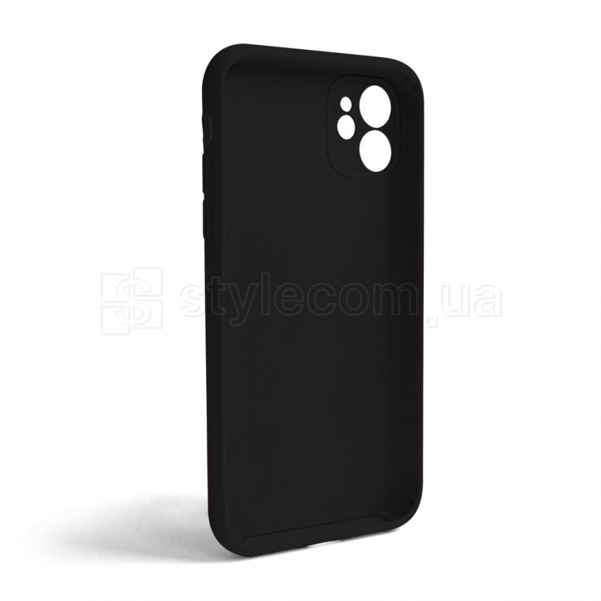 Чехол Full Silicone Case для Apple iPhone 11 black (18) закрытая камера (без логотипа)