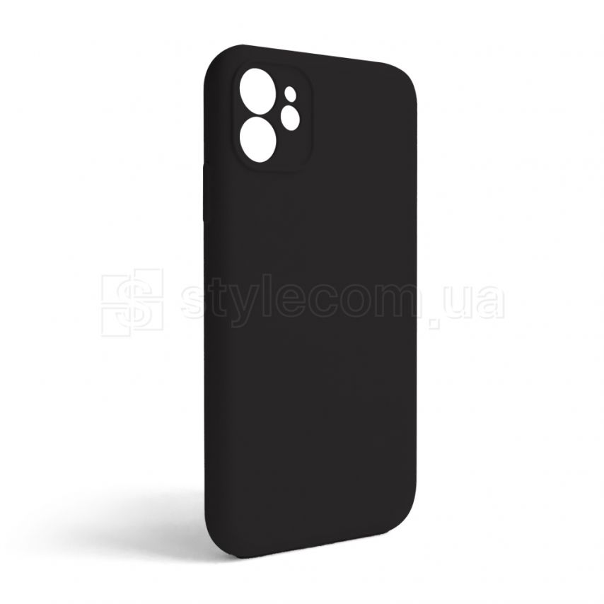 Чехол Full Silicone Case для Apple iPhone 11 black (18) закрытая камера (без логотипа)