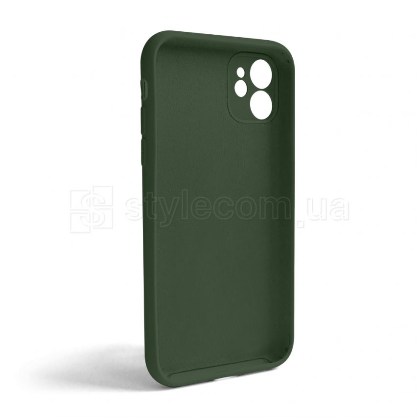 Чехол Full Silicone Case для Apple iPhone 11 atrovirens green (54) закрытая камера (без логотипа)
