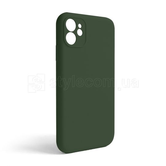 Чехол Full Silicone Case для Apple iPhone 11 atrovirens green (54) закрытая камера (без логотипа)